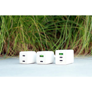 Mobiparts Adapter Dual USB-C 35W Wit