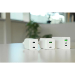 Mobiparts Adapter Dual USB-C 35W Wit