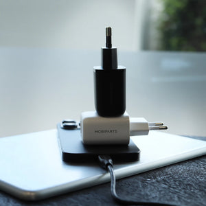 Mobiparts Adapter USB-C en USB-A 20W Zwart - met USB-C Kabel