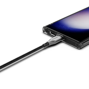 Cygnett Armoured Braided Kabel USB-A naar USB-C 50cm Zwart