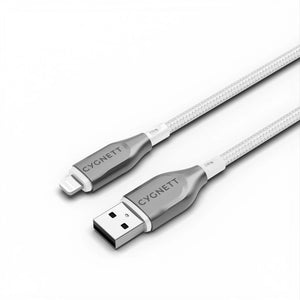 Cygnett Armoured Braided Kabel USB-A naar Lightning 2m Wit