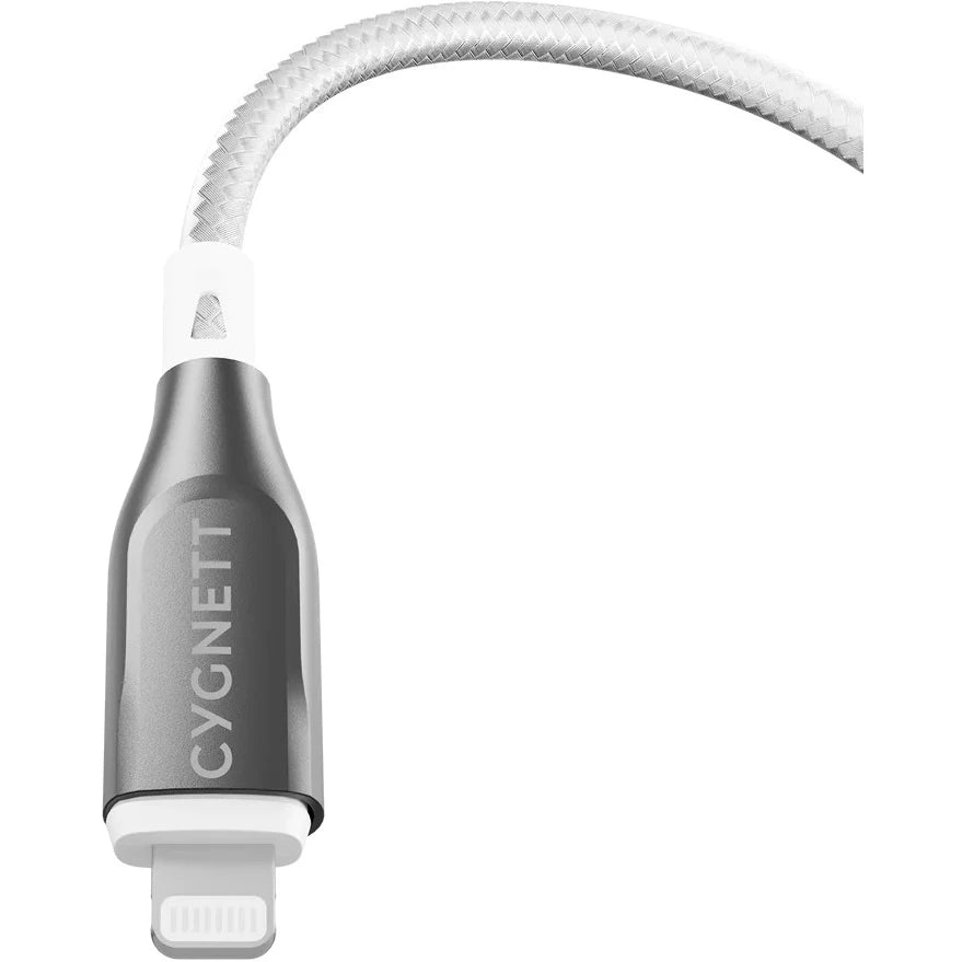 Cygnett Armoured Braided Kabel USB-A naar Lightning 2m Wit