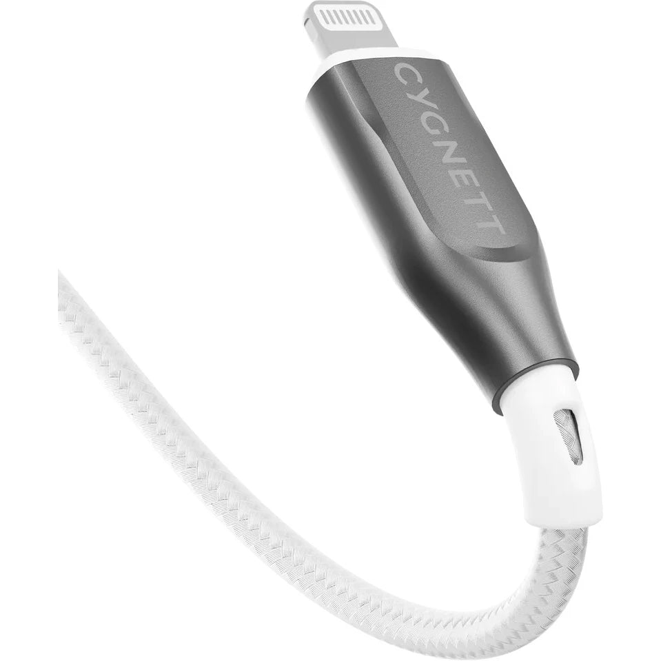 Cygnett Armoured Braided Kabel USB-A naar Lightning 2m Wit