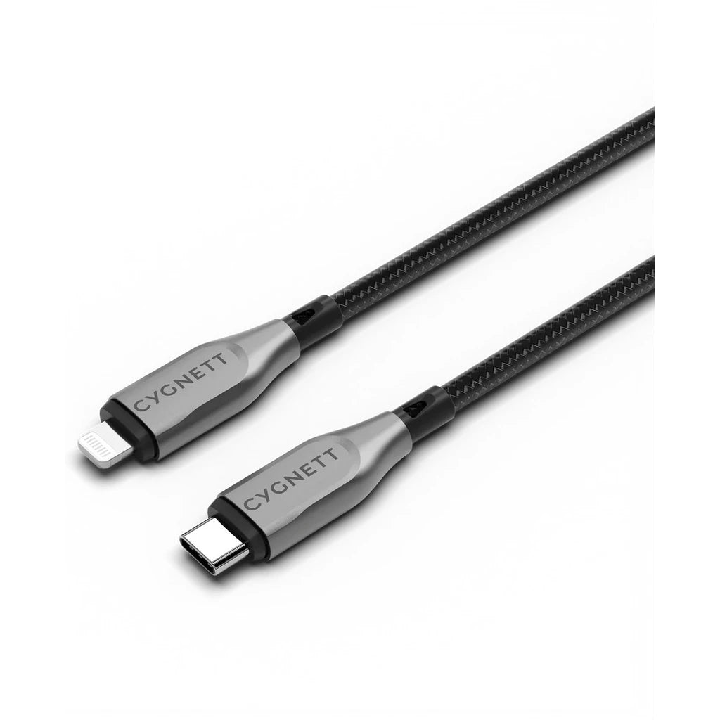 Cygnett Armoured Braided Kabel USB-C naar Lightning 50cm Zwart
