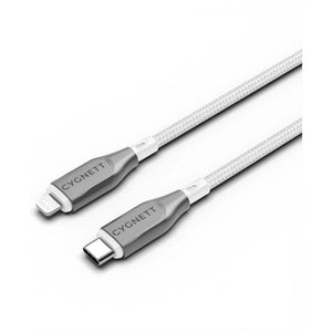Cygnett Armoured Braided Kabel USB-C naar Lightning 2m Wit