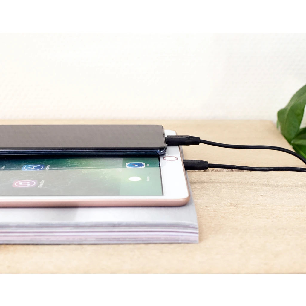 Mobiparts USB-A naar Micro-USB kabel 1m Zwart
