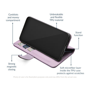 Mobilize Premium Gelly Wallet Hoesje Apple iPhone Paars